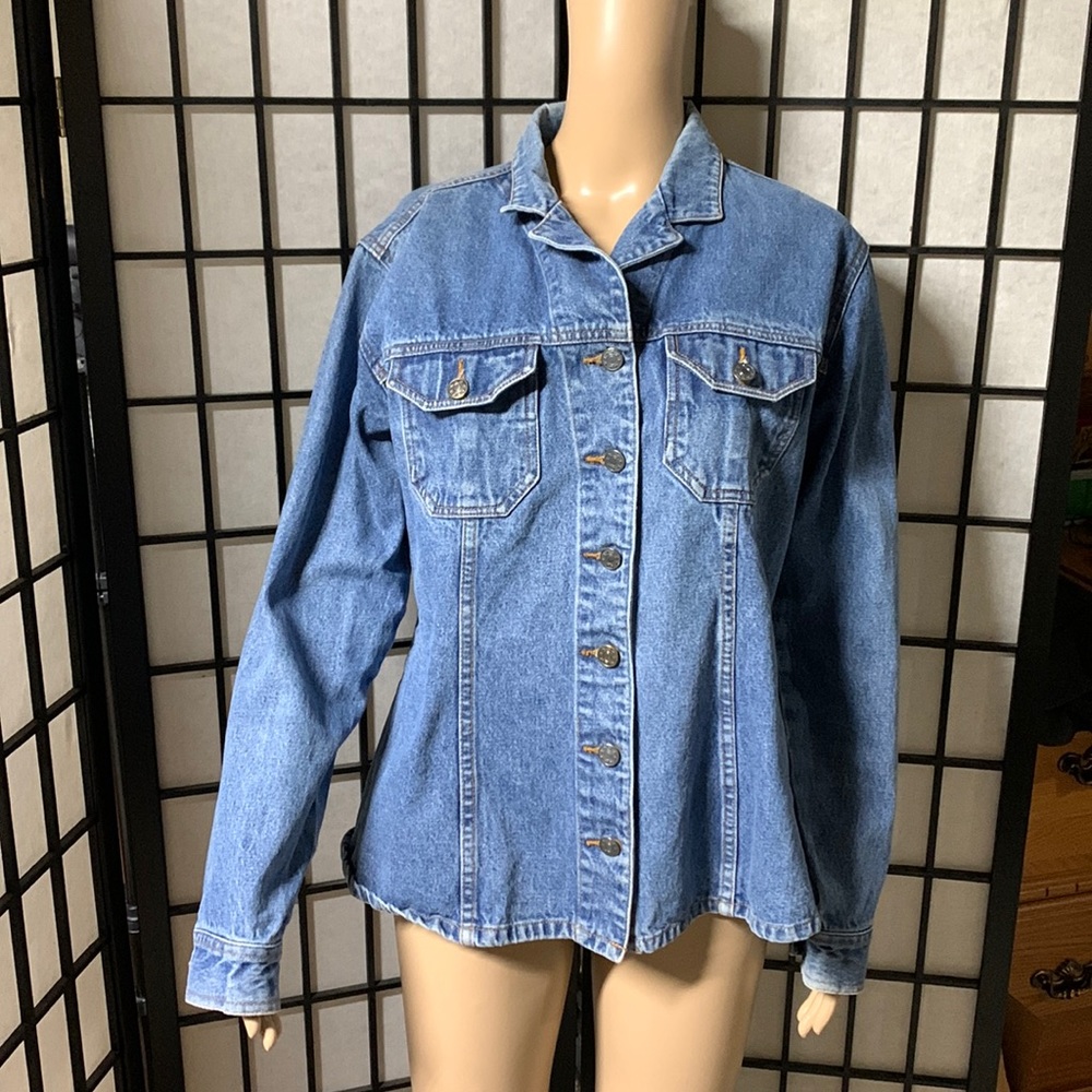 Denim shirt jacket